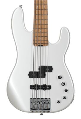 Charvel Pro Mod San Dimas Bass PJ V 5-String Bass Guitar Platinum Pearl 